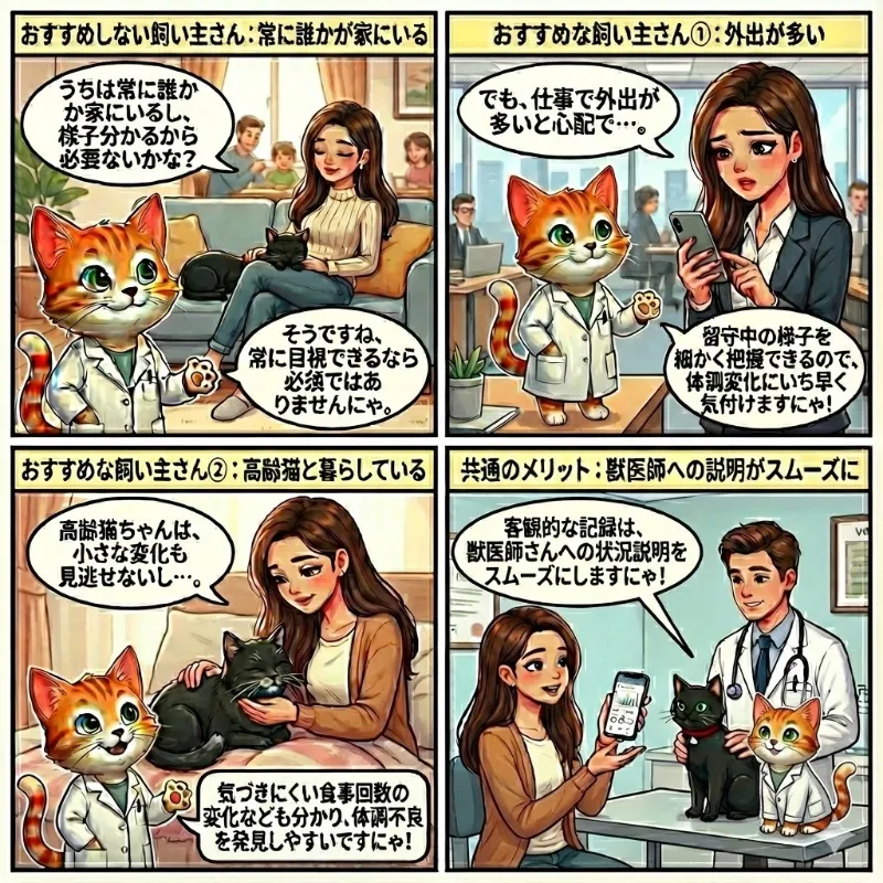 キャットログ おすすめな飼い主さん おすすめしない飼い主さん