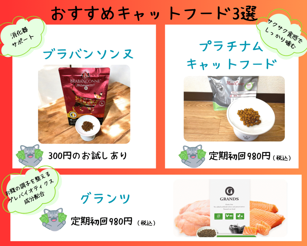 よく吐く猫におすすめのキャットフード