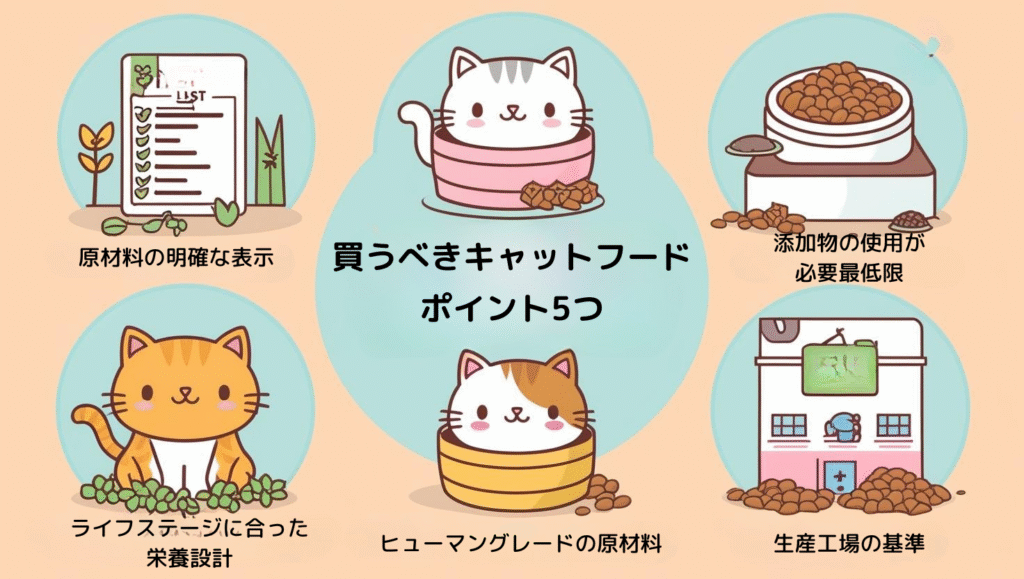 買うべきキャットフードを選ぶポイント5つ