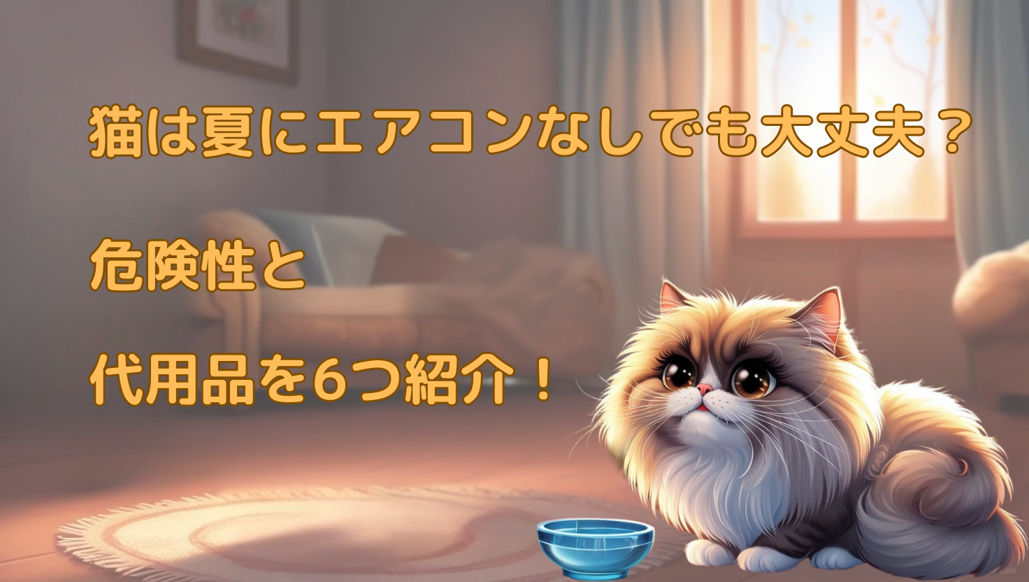 猫は夏にエアコンがなくても大丈夫？