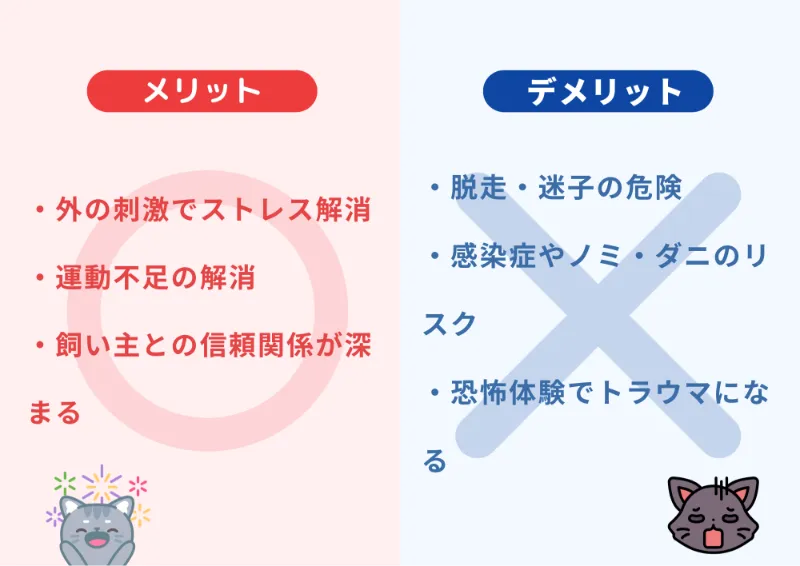 猫の散歩　メリット・デメリット