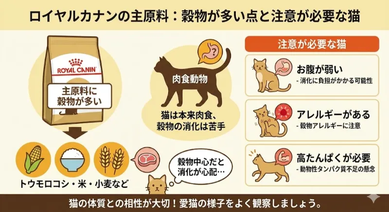 主原料に穀物が多い